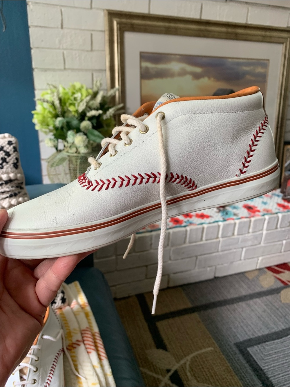 Keds’ 1992 Vintage Championship Series Leather Baseball Sneakers, Size 8 Medium